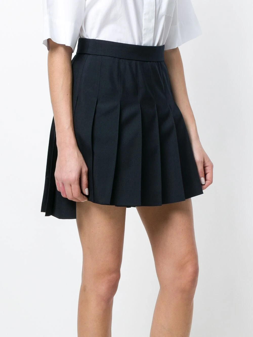 New π Thom Browne Asymmetric pleated miniskirt pleated skirts of women β¨ 3 Thom Browne asymmetric pleated miniskirt