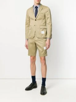 Thom Browne 4-Bar unconstructed single-breasted jacket