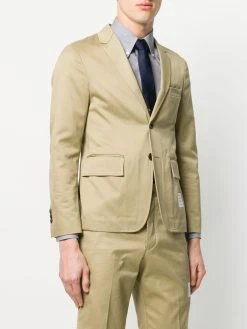 Thom Browne 4-Bar unconstructed single-breasted jacket