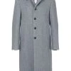 Thom Browne Center-Back Stripe Unconstructed Relaxed Fit Bal Collar Overcoat