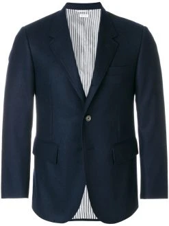Thom Browne Wide Lapel Solid Wool Sport Coat