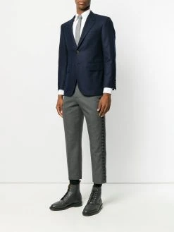 Thom Browne Wide Lapel Solid Wool Sport Coat