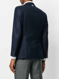 Thom Browne Wide Lapel Solid Wool Sport Coat