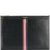 Thom Browne vertical Intarsia stripe small tablet holder