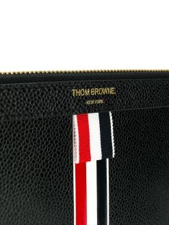 Thom Browne vertical Intarsia stripe small tablet holder