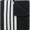 Thom Browne Full Needle Rib Scarf With White 4-Bar Stripe In Cashmere
