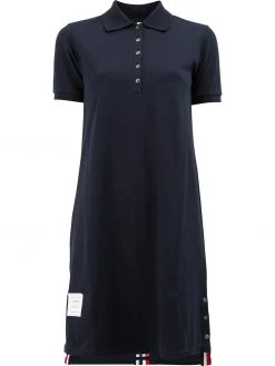 Thom Browne Striped Pique Polo Dress