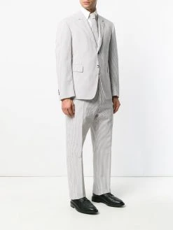 Discount β Thom Browne Seersucker Suit With Tie single breasted suits of men 𧨠9 Thom Browne Seersucker Suit With Tie