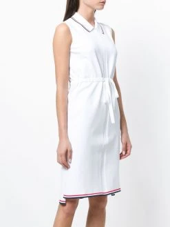 Hot Sale ✔️ Thom Browne Signature stripe drawstring✨ dress day✨ dresses of women ✔️ 7 Thom Browne signature stripe drawstring dress