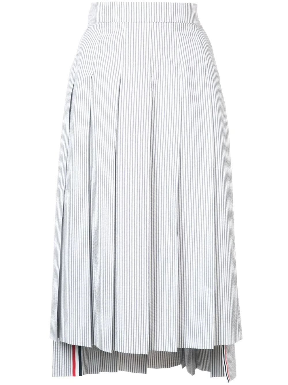 Brand new π Thom Browne Seersucker Pleated Skirt pleated skirts of women β 1 Thom Browne Seersucker Pleated Skirt