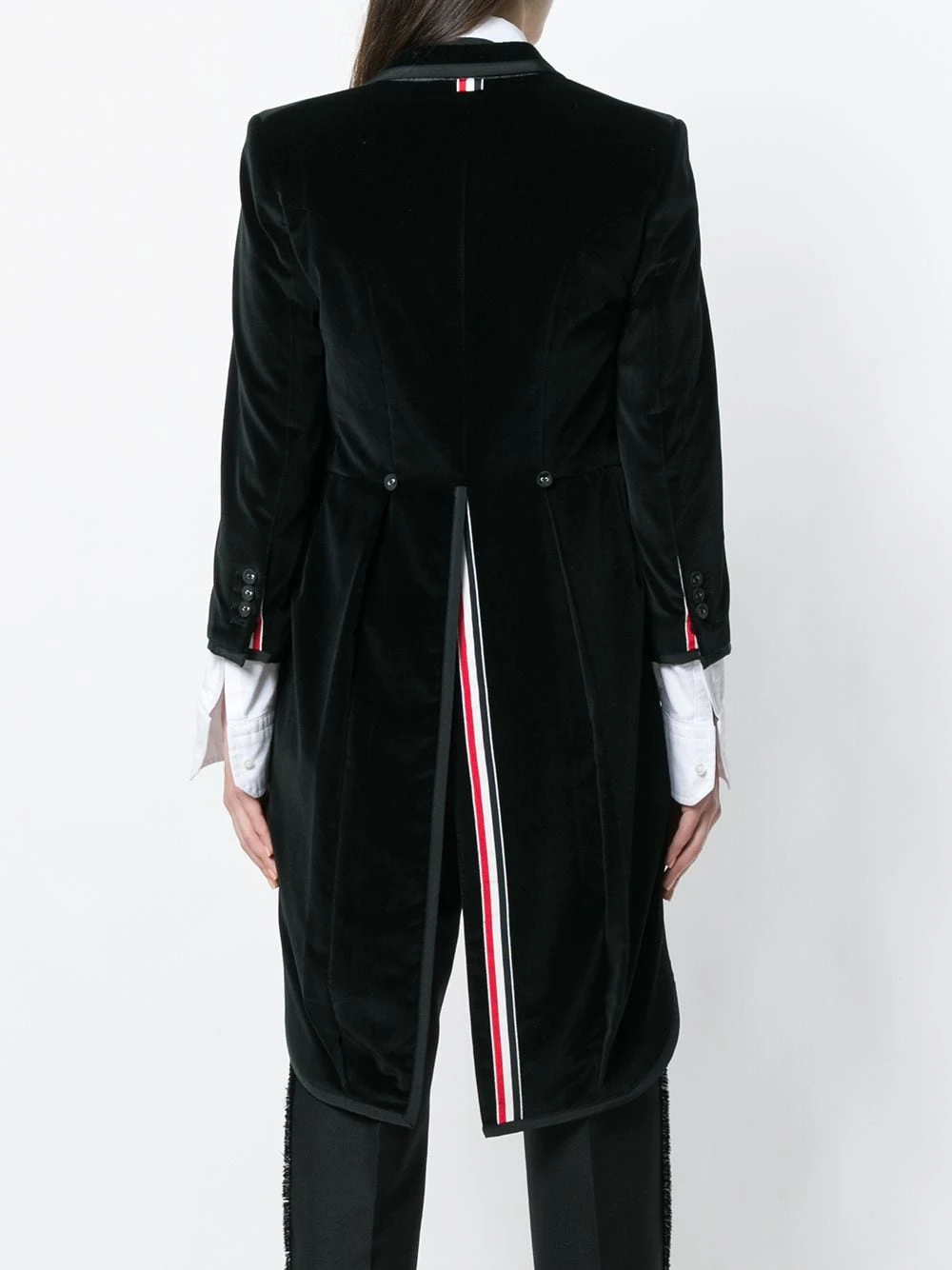 Best Pirce βοΈ Thom Browne Tonal Grosgrain tipped Tailcoat In Velvet blazers of women π₯° 4 Thom Browne Tonal Grosgrain-tipped Tailcoat In Velvet