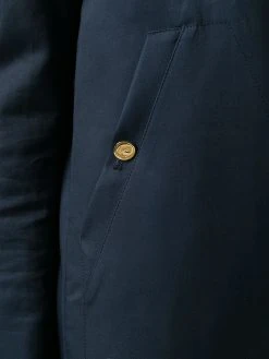 Thom Browne Low-Slung Pleated Mackintosh Overcoat