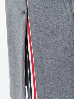 Thom Browne Unlined Bal Collar Overcoat In Boiled Wool