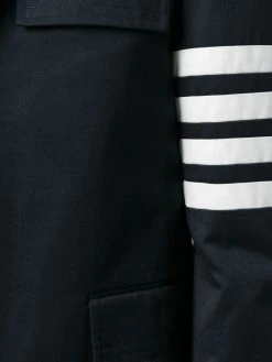 Thom Browne Unconstructed 4-Bar Stripe Classic Chesterfield Overcoat