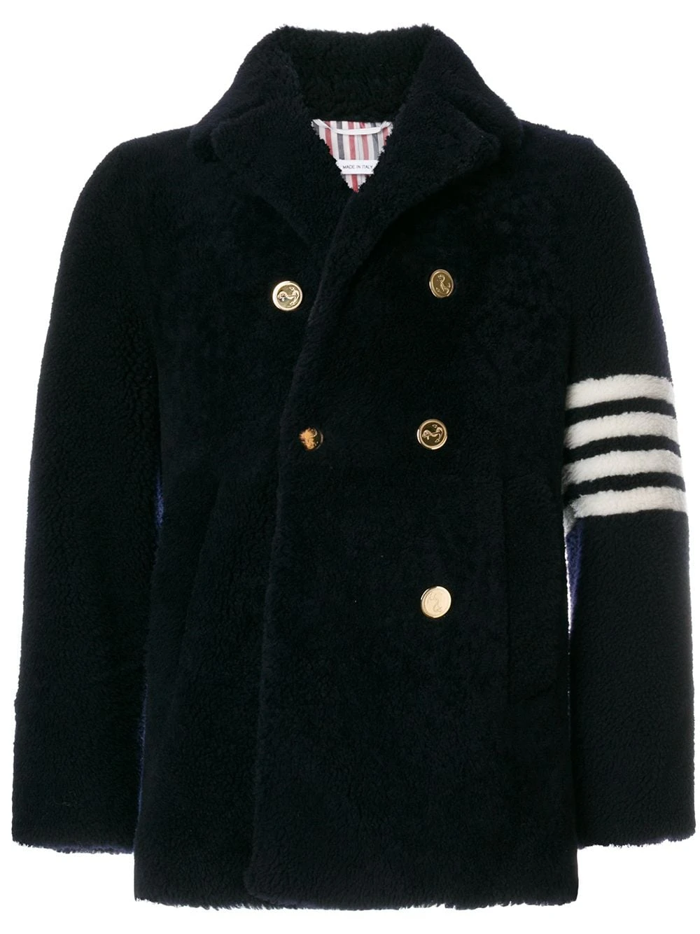 Coupon π Thom Browne Unconstructed Classic Shearling Peacoat peacoats of men β€οΈ 1 Thom Browne Unconstructed Classic Shearling Peacoat