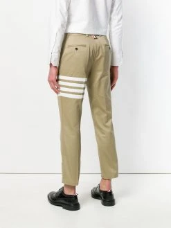 Cheapest β Thom Browne Seamed 4 Bar Stripe Unconstructed Chino Trouser In Cotton Twill cropped pants of men π€© 8 Thom Browne Seamed 4-Bar Stripe Unconstructed Chino Trouser In Cotton Twill