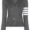 Thom Browne Milano Stitch V-Neck Merino Cardigan