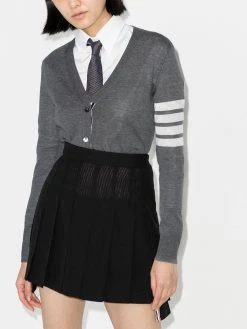 Thom Browne Milano Stitch V-Neck Merino Cardigan