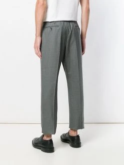 Best deal π€© Thom Browne Backstrap cropped tailored trousers tailored pants of men π 8 Thom Browne backstrap cropped tailored trousers