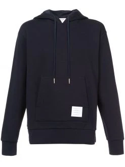 Thom Browne RWB stripe loopback hoodie