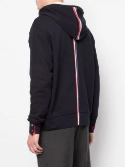 Thom Browne RWB stripe loopback hoodie