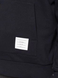 Thom Browne RWB stripe loopback hoodie
