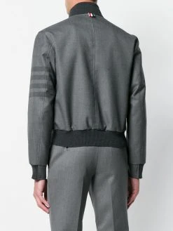 Thom Browne 4-Bar Ribbed Knit Blouson Jacket