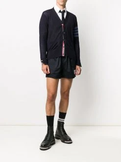 Thom Browne drawcord waistband rugby shorts