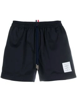 Thom Browne drawcord waistband rugby shorts