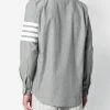 Thom Browne 4-Bar Straight-Fit Chambray Shirt