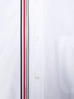 Thom Browne 4-Bar Zip-Front Oxford Shirt