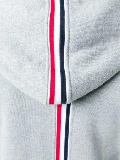 Thom Browne Center-Back Stripe Zip-Up Hoodie