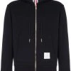 Thom Browne Center-Back Stripe Loopback Hoodie