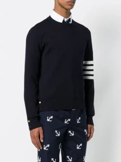 Thom Browne 4-Bar Milano Stitch Pullover