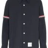 Thom Browne Solid Nylon Armband Shirt Jacket