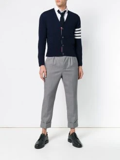 Thom Browne striped sleeve cardigan