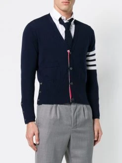 Thom Browne striped sleeve cardigan