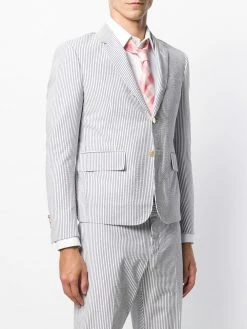 Thom Browne Seersucker High-Armhole Sport Coat