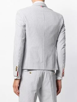 Thom Browne Seersucker High-Armhole Sport Coat