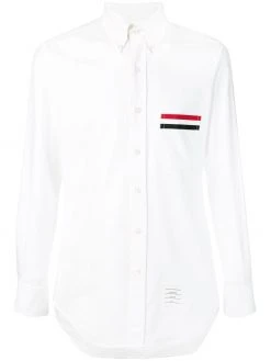 Thom Browne Grosgrain Pocket Trim Oxford Shirt