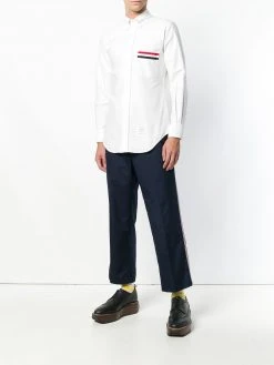 Thom Browne Grosgrain Pocket Trim Oxford Shirt