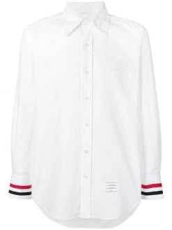 Thom Browne Grosgrain Cuff Oxford Shirt