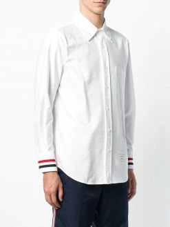 Thom Browne Grosgrain Cuff Oxford Shirt