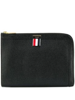 Thom Browne pebbled mini gusset folio