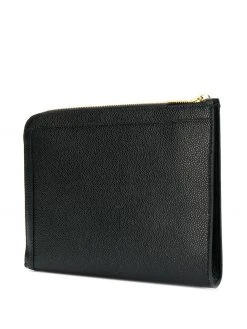 Thom Browne pebbled mini gusset folio