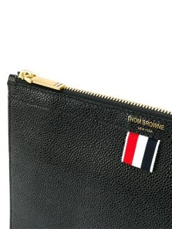 Thom Browne pebbled mini gusset folio