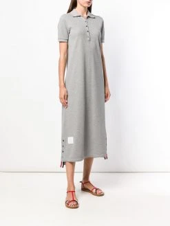Thom Browne RWB-stripe polo shirt dress