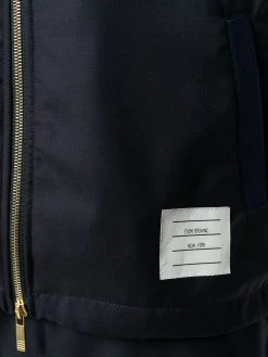 Thom Browne Center-Back Stripe Wool Hoodie