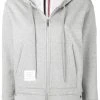 Thom Browne Center-Back Stripe Zip-Up Hoodie