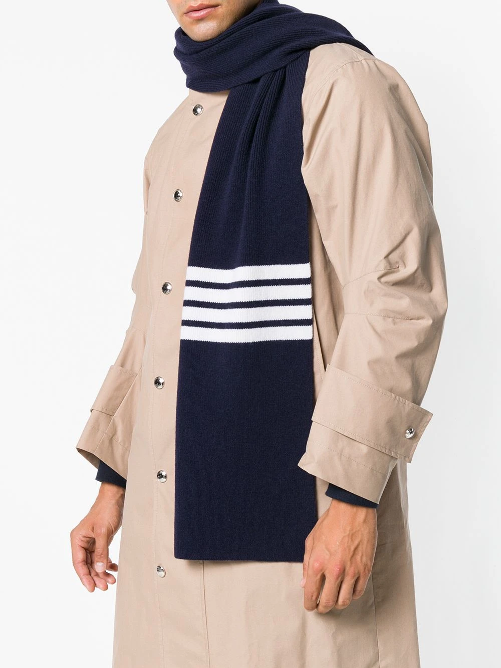 Brand new ⌛ Thom Browne Striped scarf scarves of men ⌛ 2 Thom Browne striped scarf